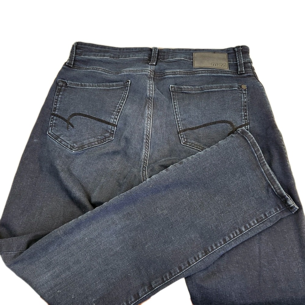 Mavi Jeans Mens 32x30 Zach Straight Leg Faded Stretch Flex Denim Pants Dark Blue - Picture 2 of 16